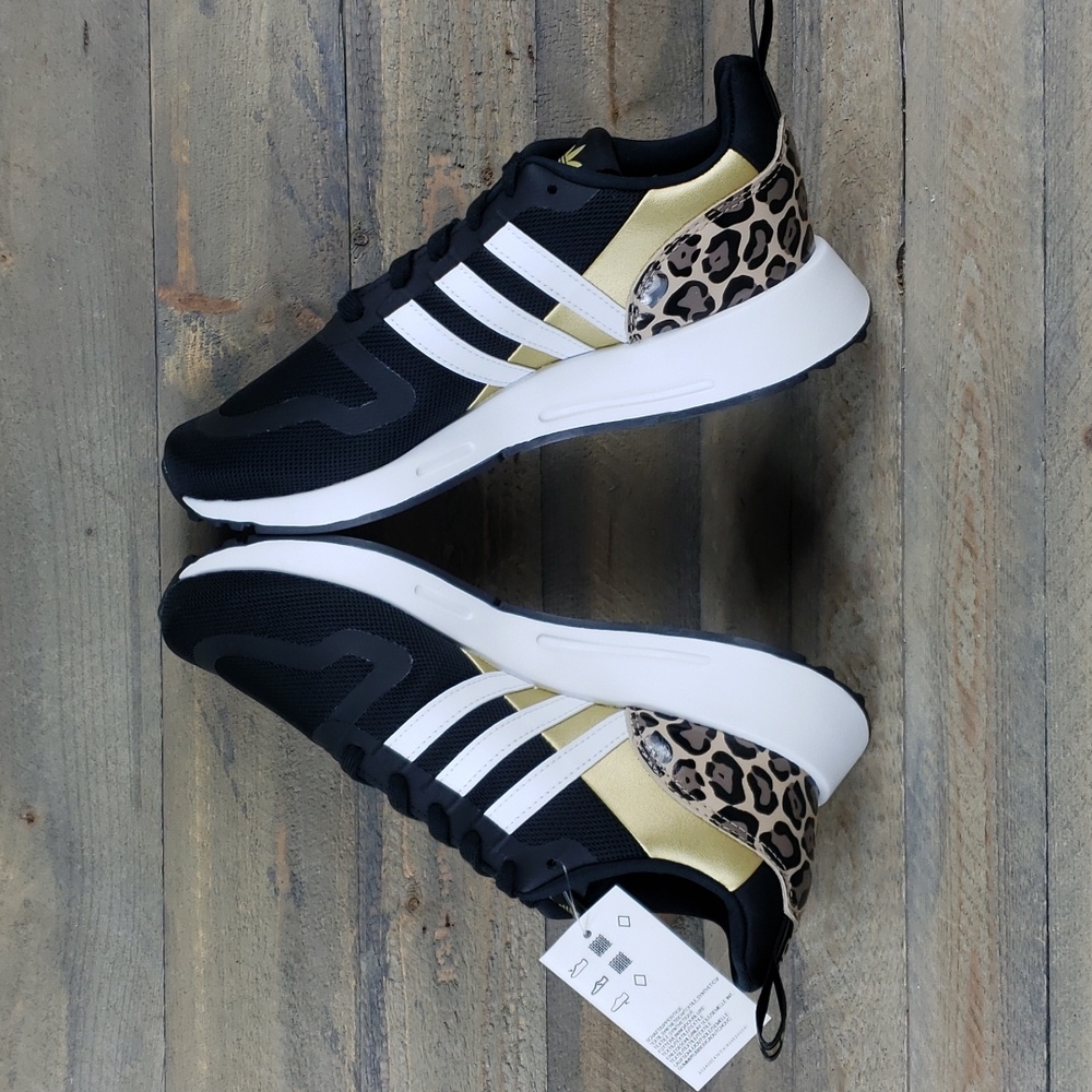 adidas Multix Women's Athletic Sneaker Casual Shoe Leopard Print Heel - Picture 7 of 8